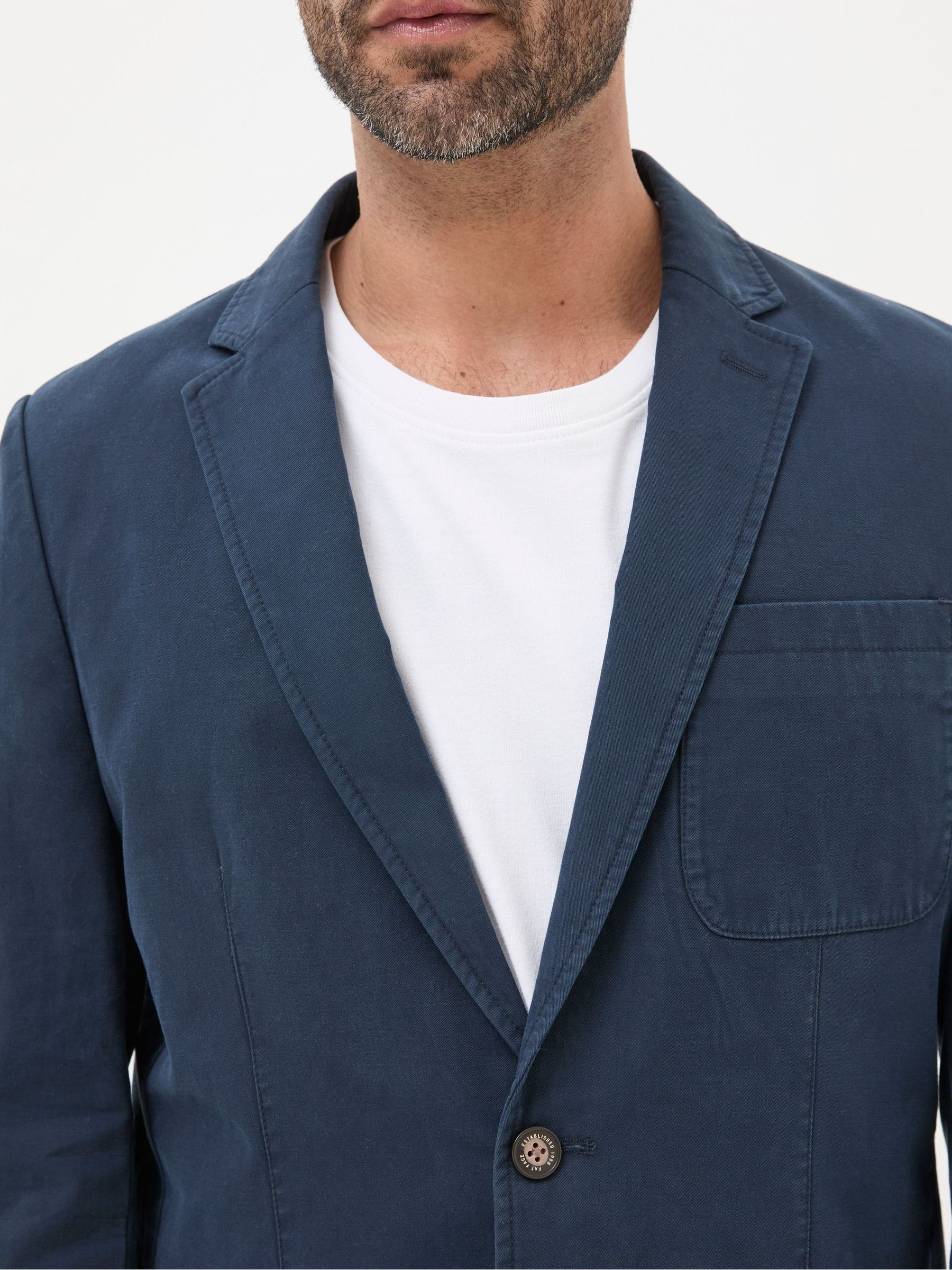 Chilworth Blue 100% Cotton Blazer