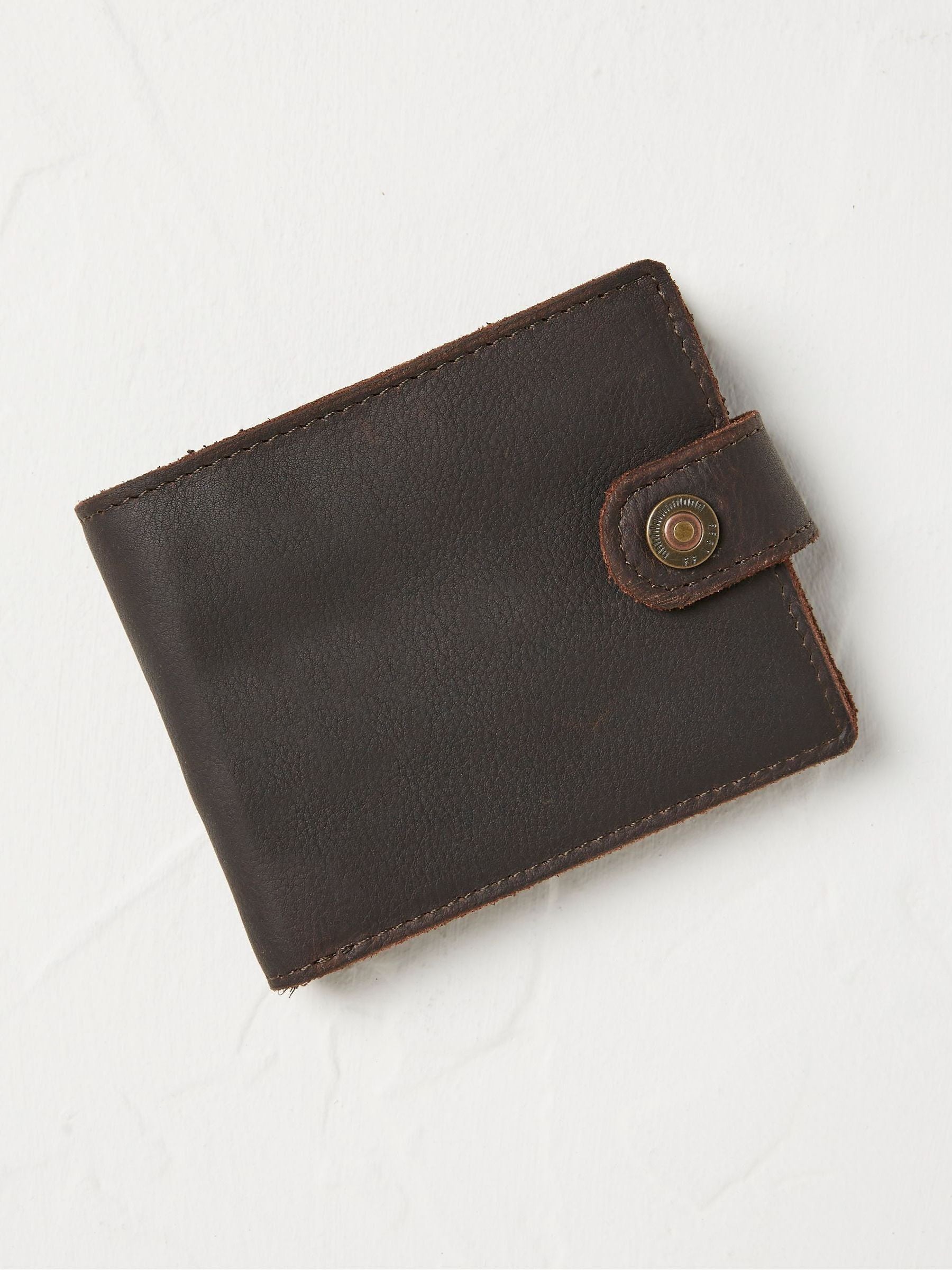 Brown Multi Compartment Leather Wallet