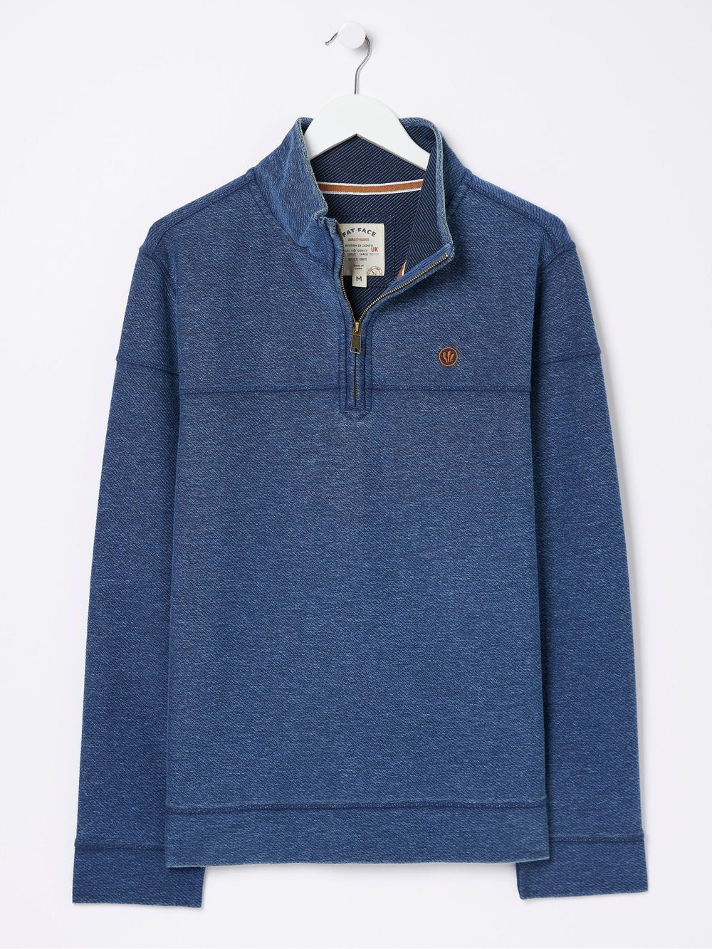 Blue Half Neck Sweatshirt