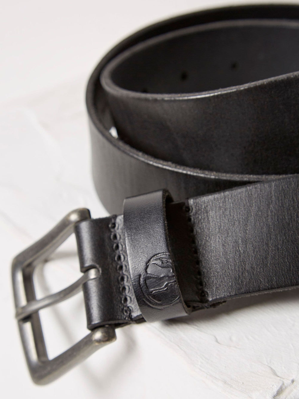 Black Italian Leather Belt