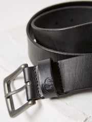 Black Italian Leather Belt