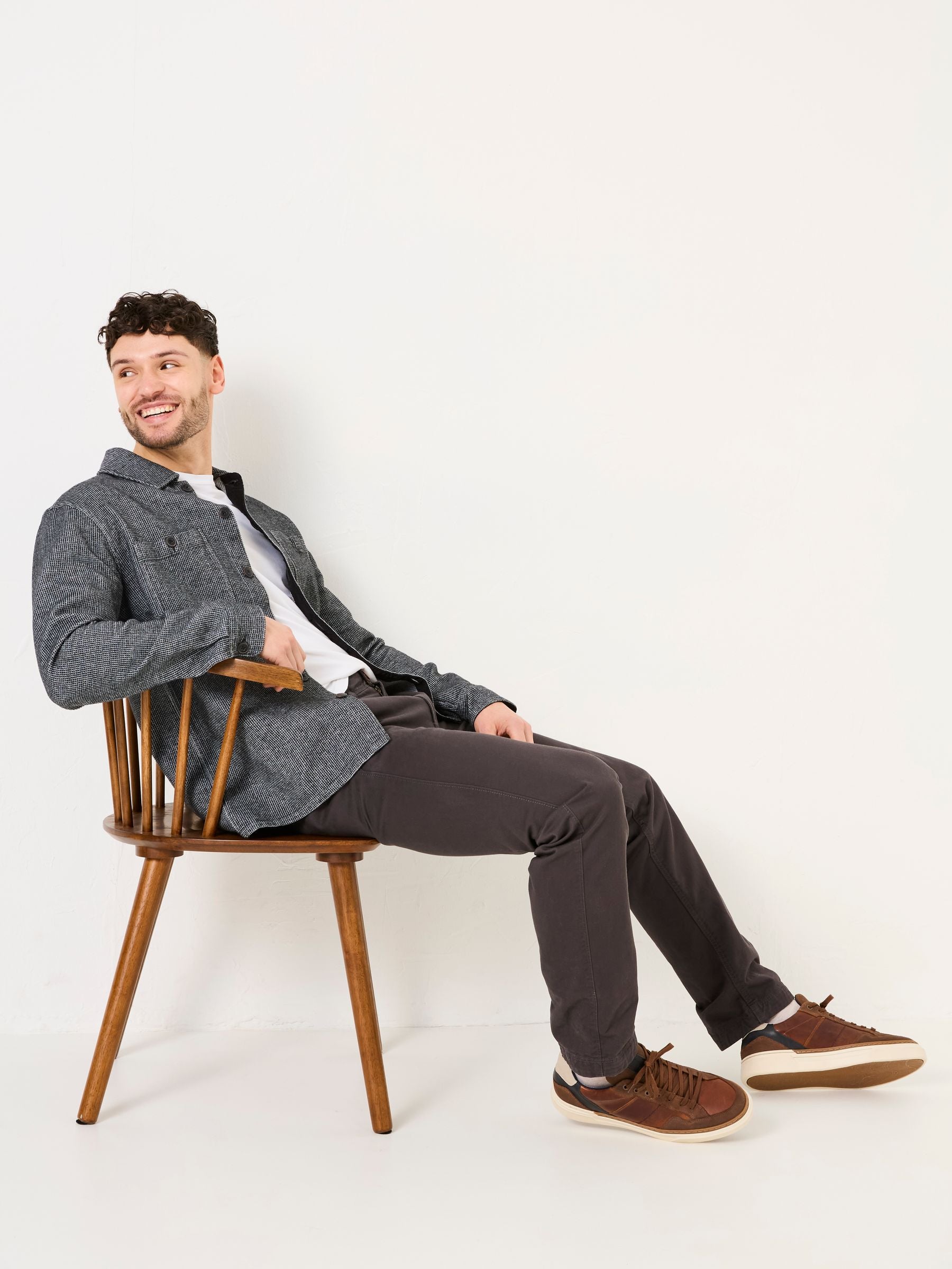 Grey Charcoal Modern Coastal Chinos
