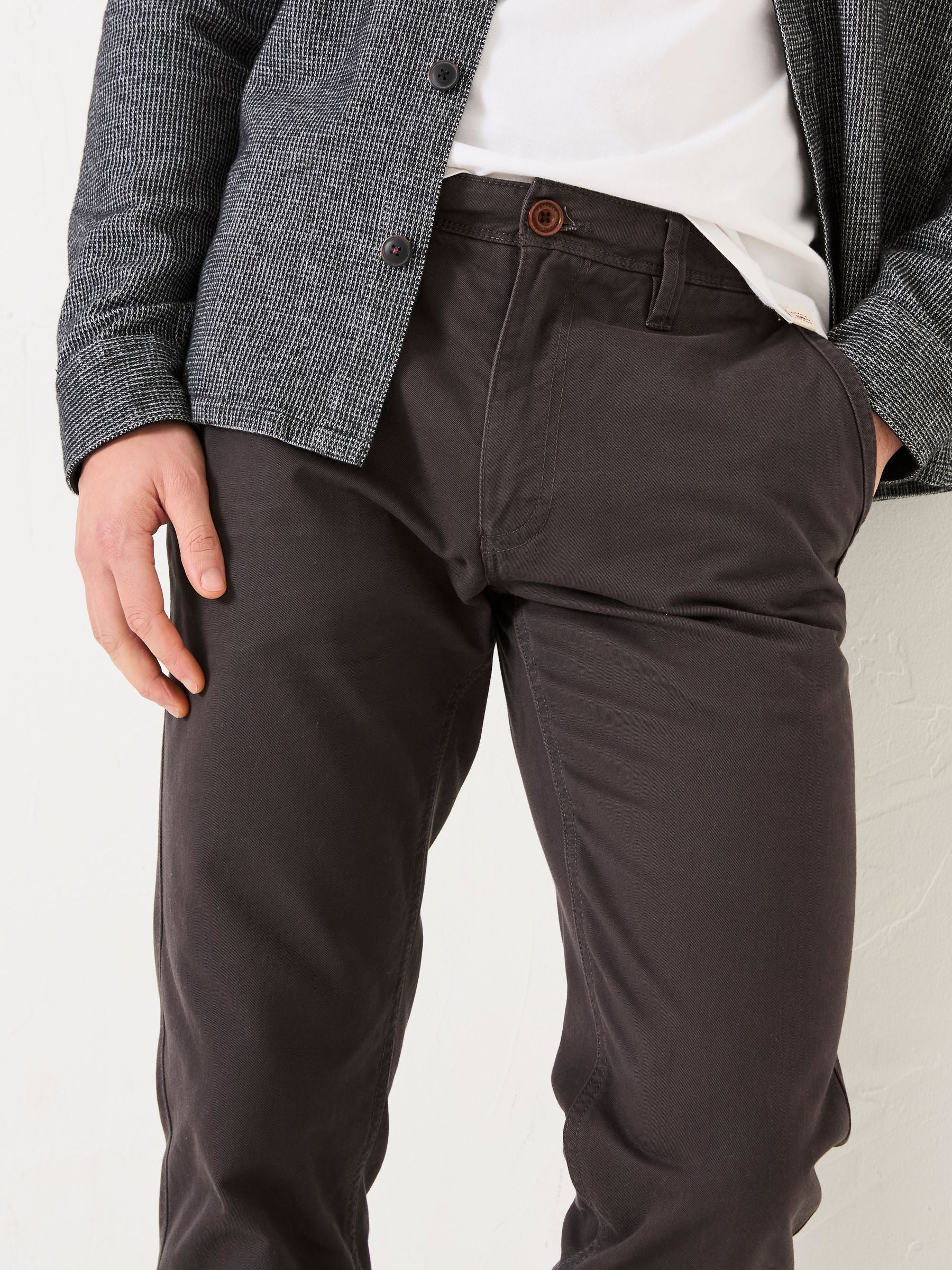 Grey Charcoal Modern Coastal Chinos