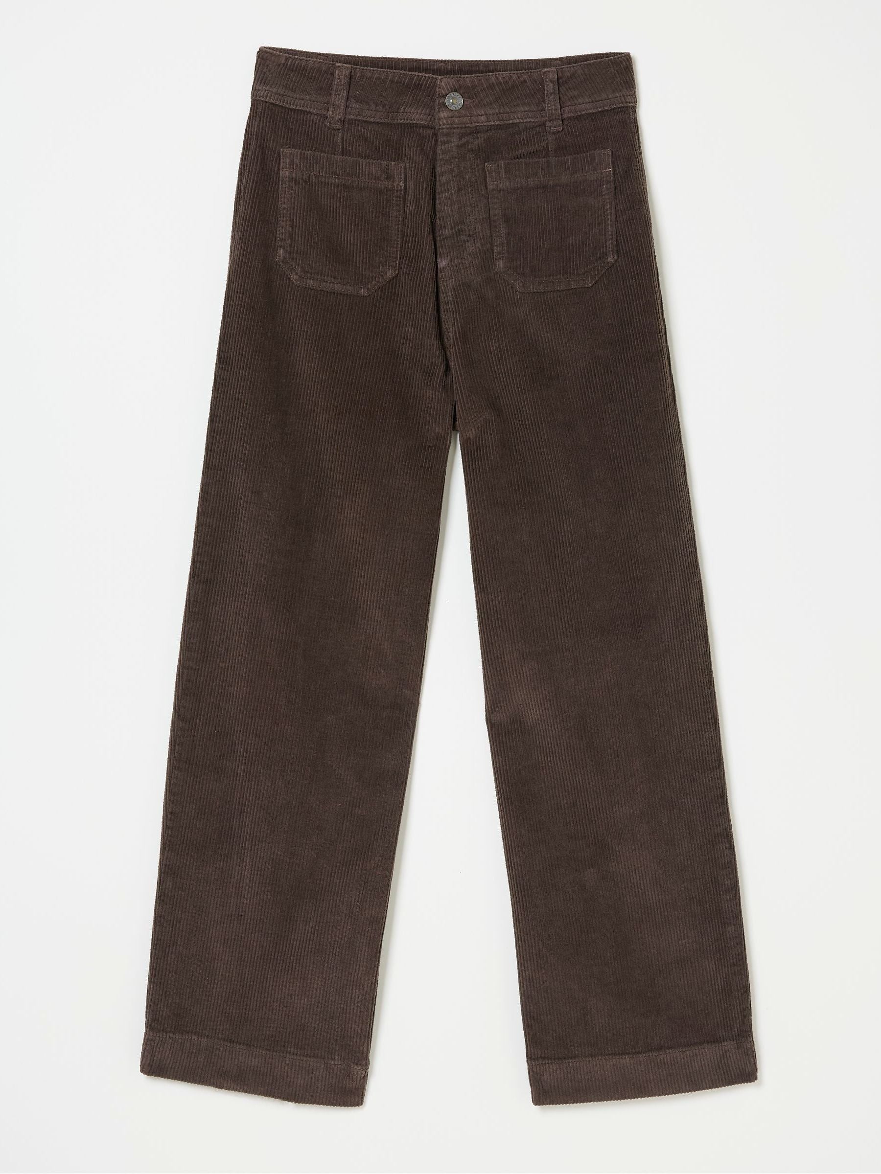Keswick Brown Wide Leg Crop Jeans