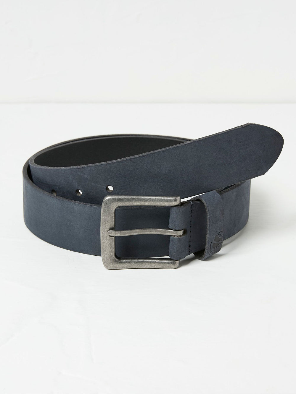 Blue Nubuck Leather Belt