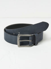 Blue Nubuck Leather Belt