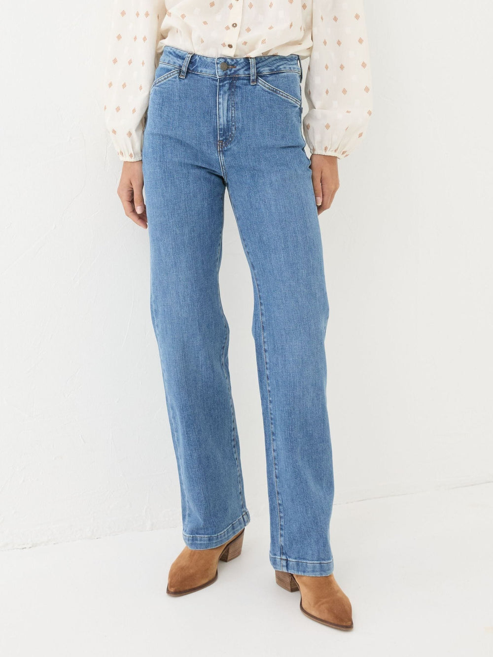 Elise Denim Vintage Wide Leg Jeans