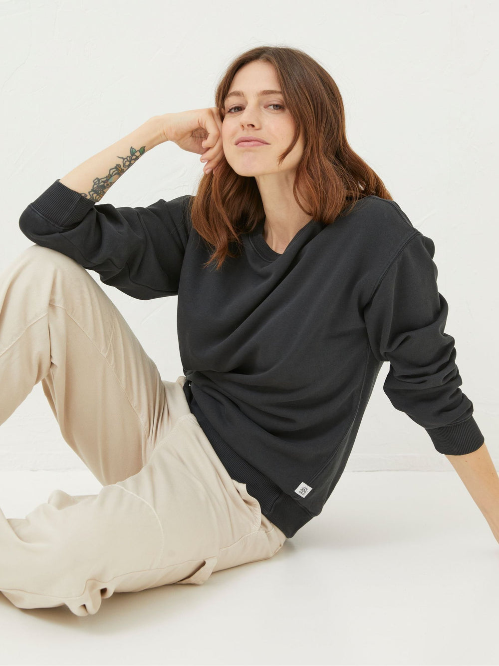 Georgia Black Crew Sweatshirt