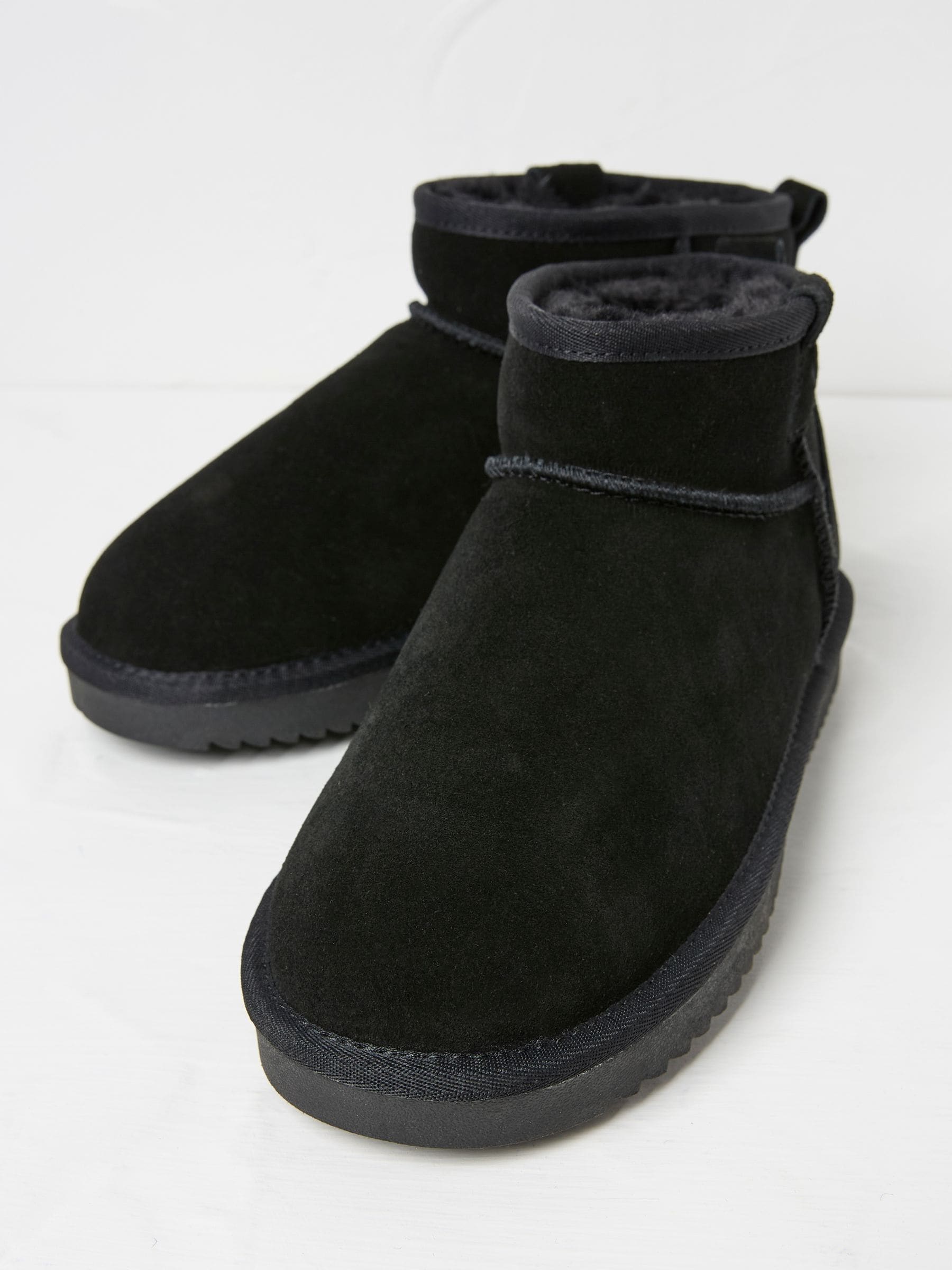 Maeve Black Mini Boot Slippers