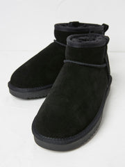 Maeve Black Mini Boot Slippers