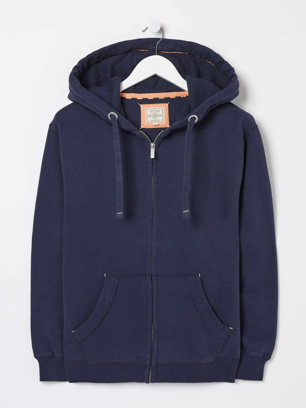 Amy Blue Navy Zip Through Hoodie