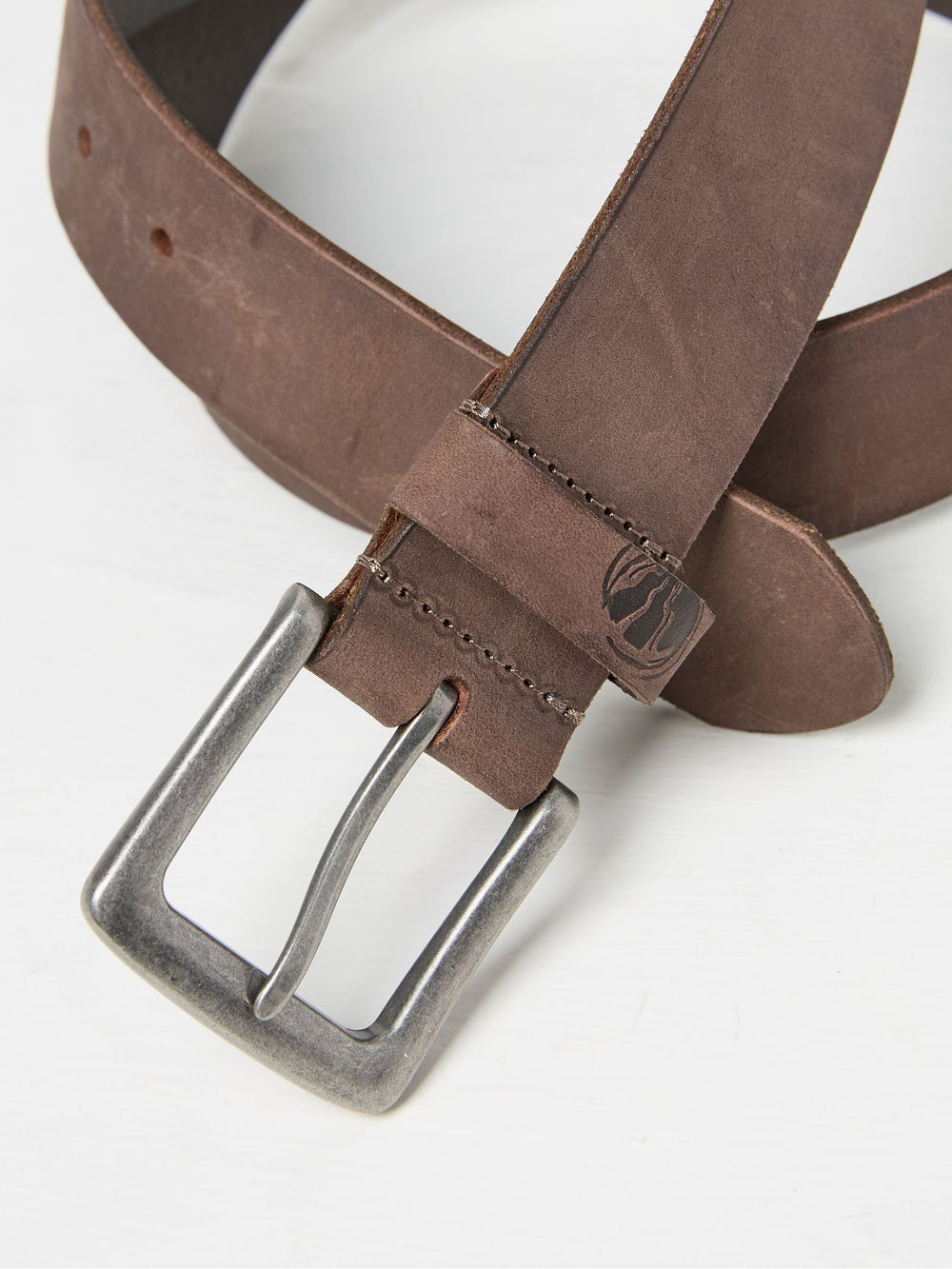 Brown Nubuck Leather Belt