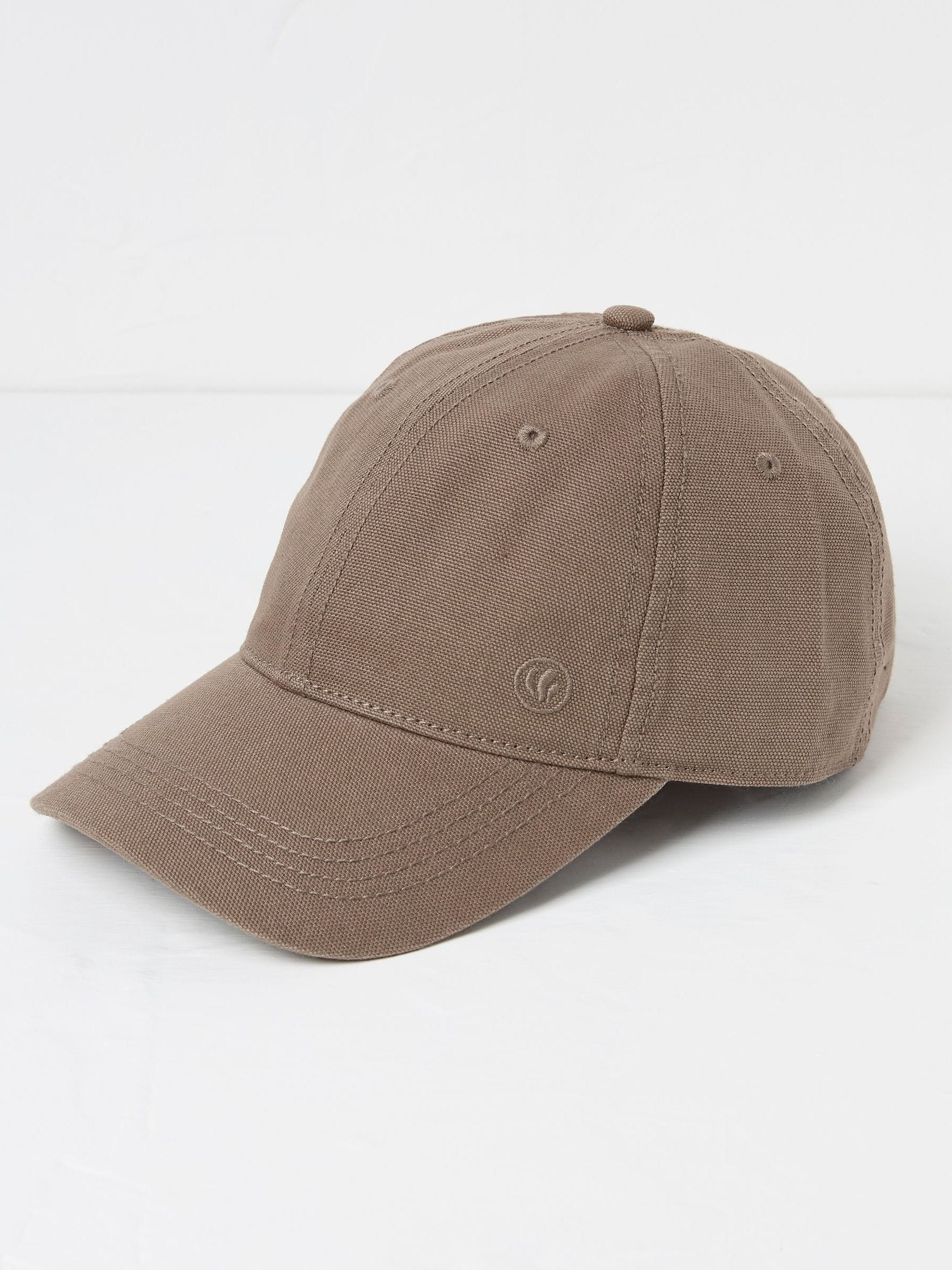 Brown 100% Cotton Canvas Baseball Cap