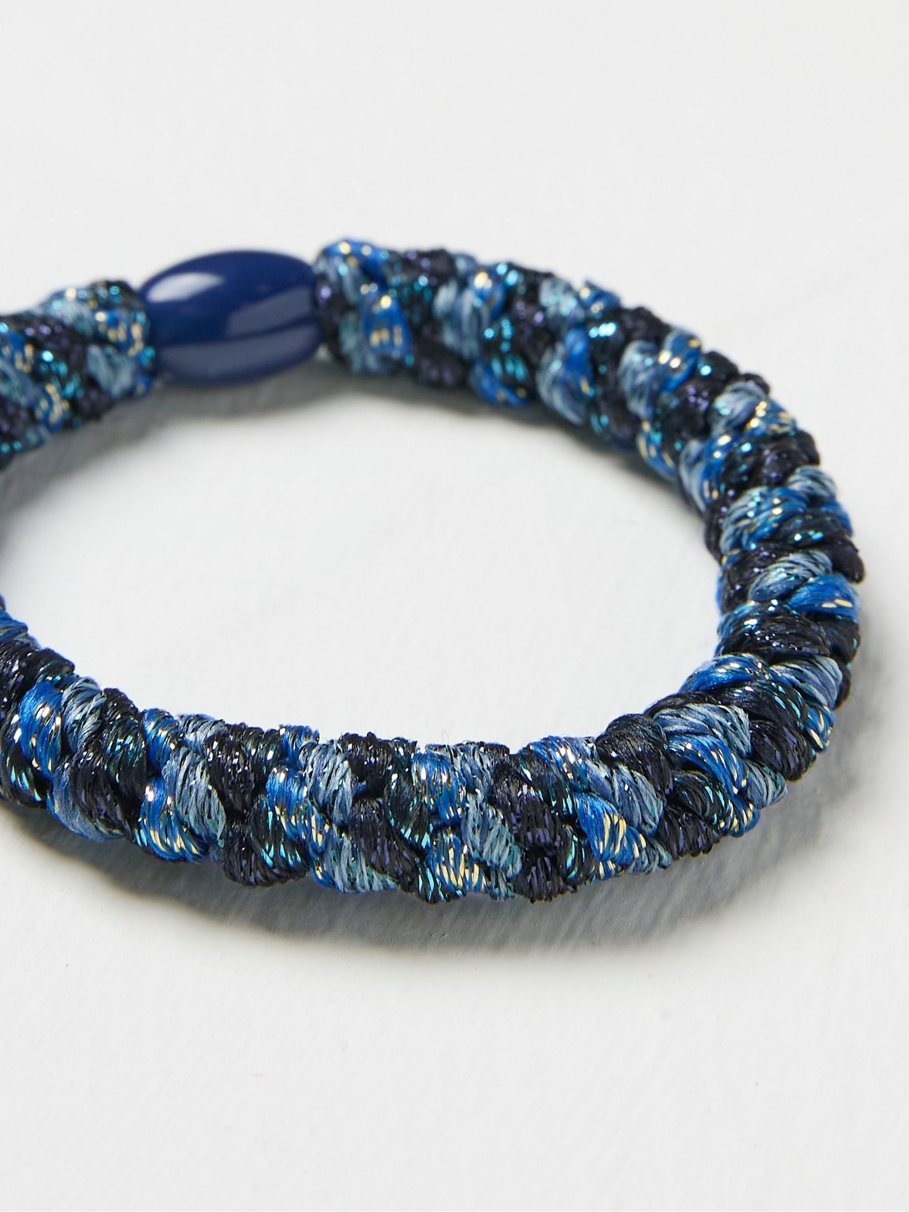 Navy Blue Twist Hair Tie