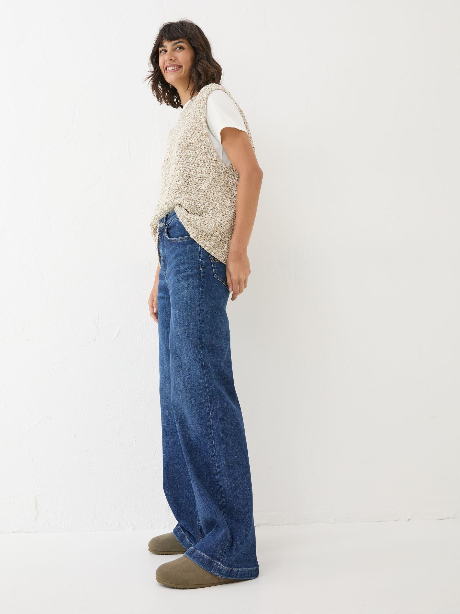 Welling Blue Wide Leg Jeans