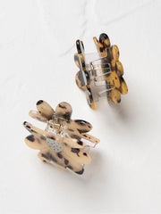 Brown 2 Pack Flower Clips
