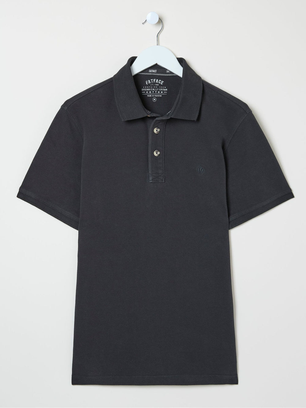 Black Pique Polo