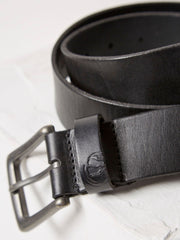 Black Italian Leather Belt