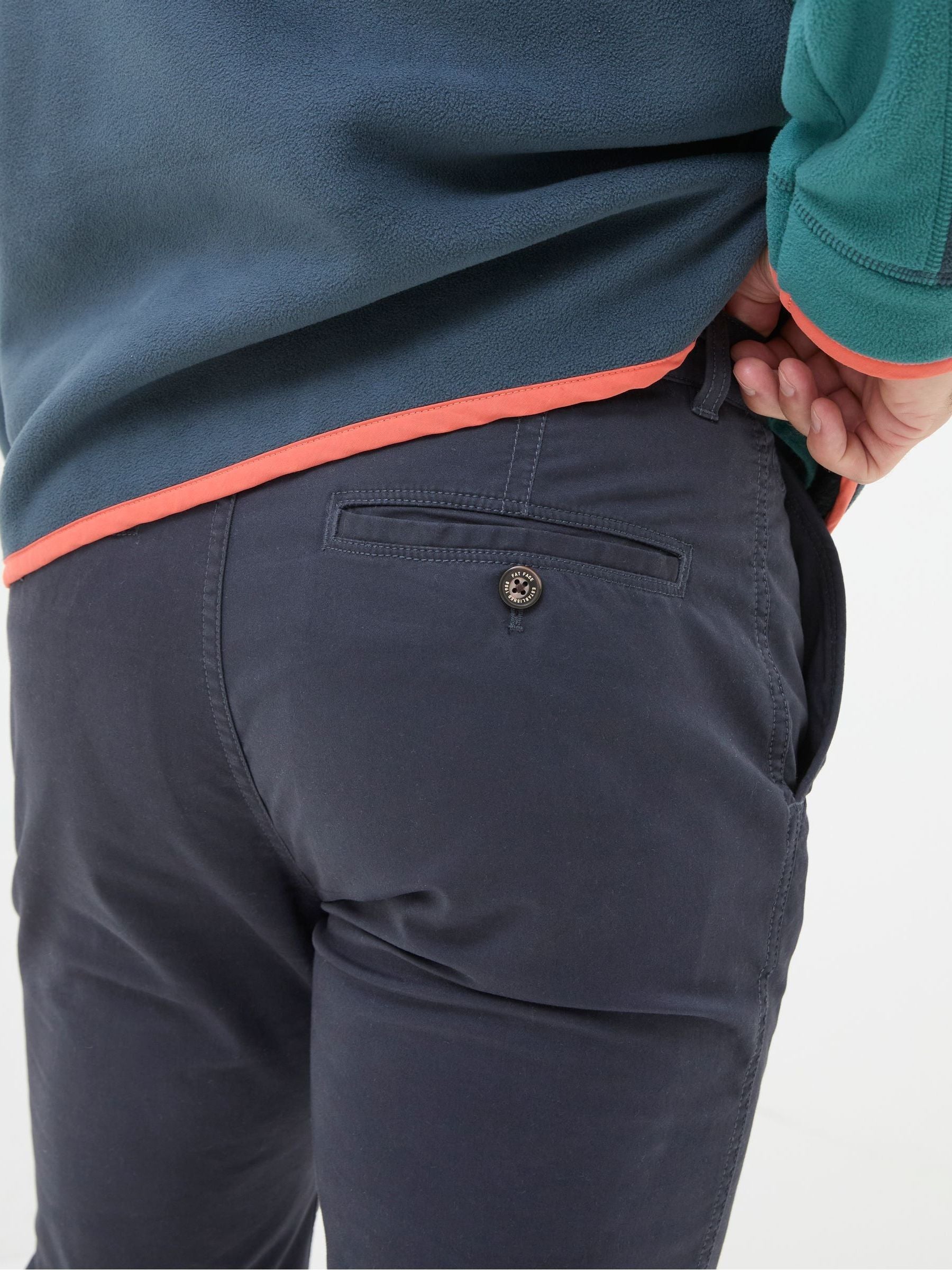 Heyshott Navy Slim Chinos