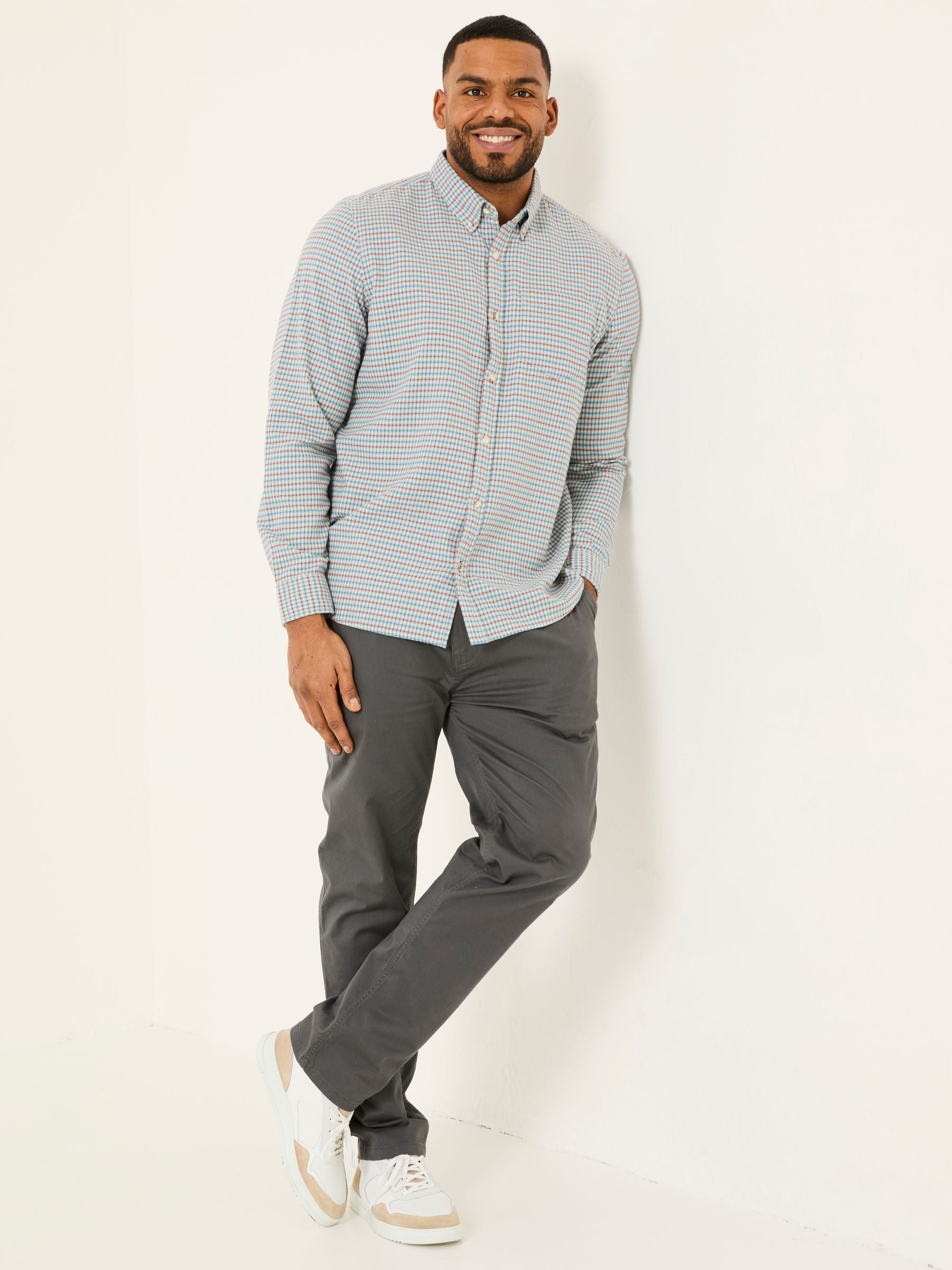 Heyshott Dark Grey Slim Chinos