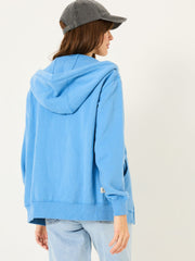 Amy Bright Blue Zip Through Hoodie