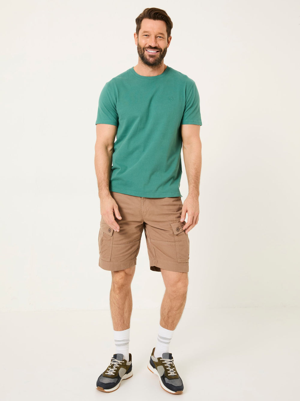 Breakyard Mid Brown Cargo Shorts