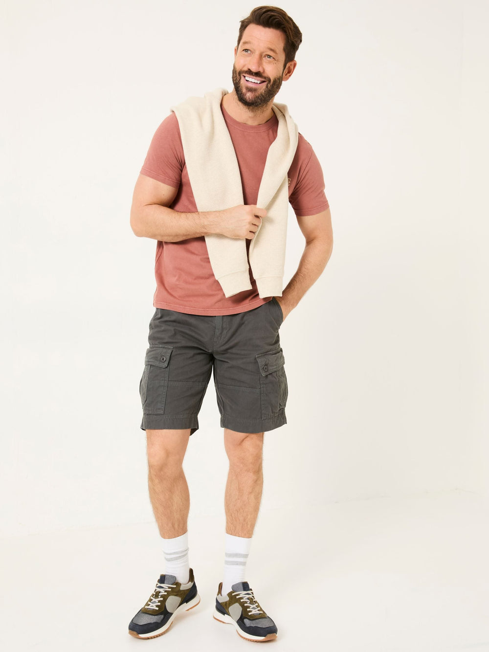 Breakyard Dark Grey Cargo Shorts