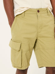 Bude Olive Green Cargo Shorts