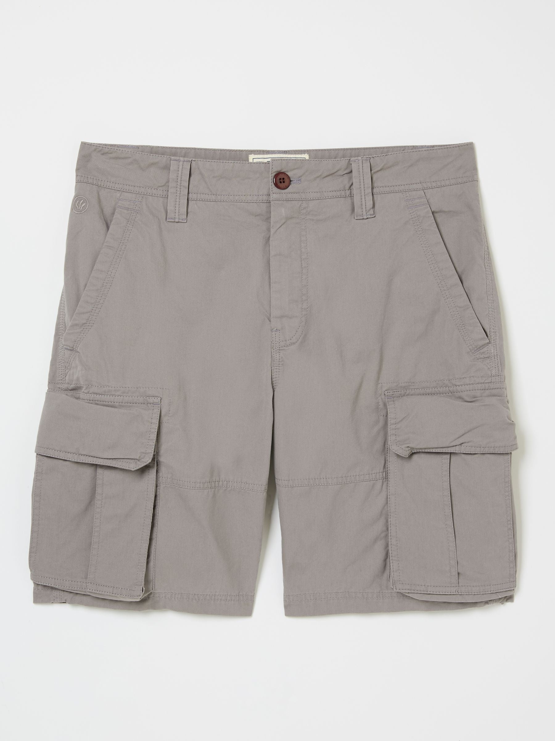 Bude Light Grey Cargo Shorts