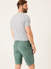 Dusky Green Stow Cord Shorts