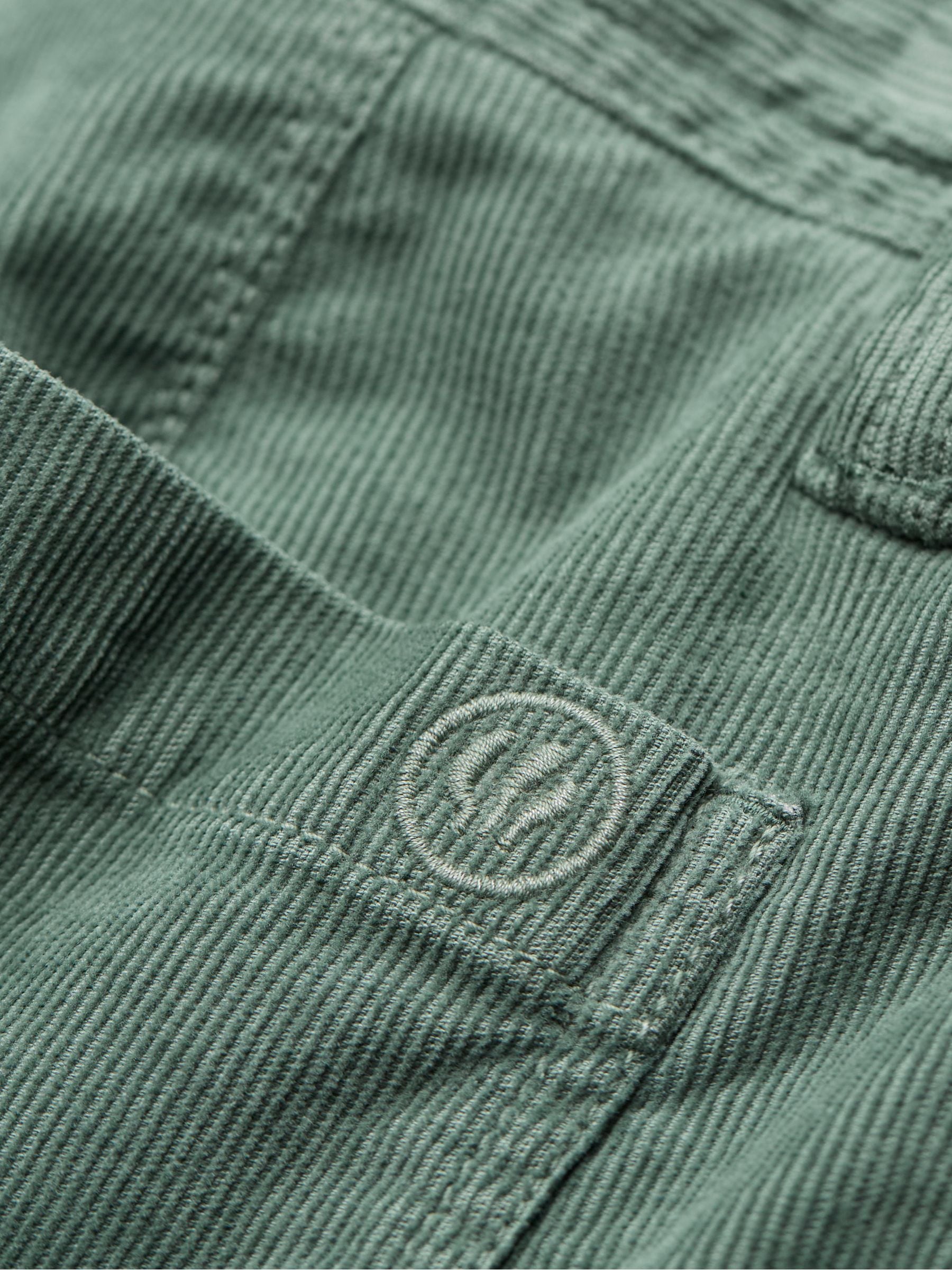 Dusky Green Stow Cord Shorts