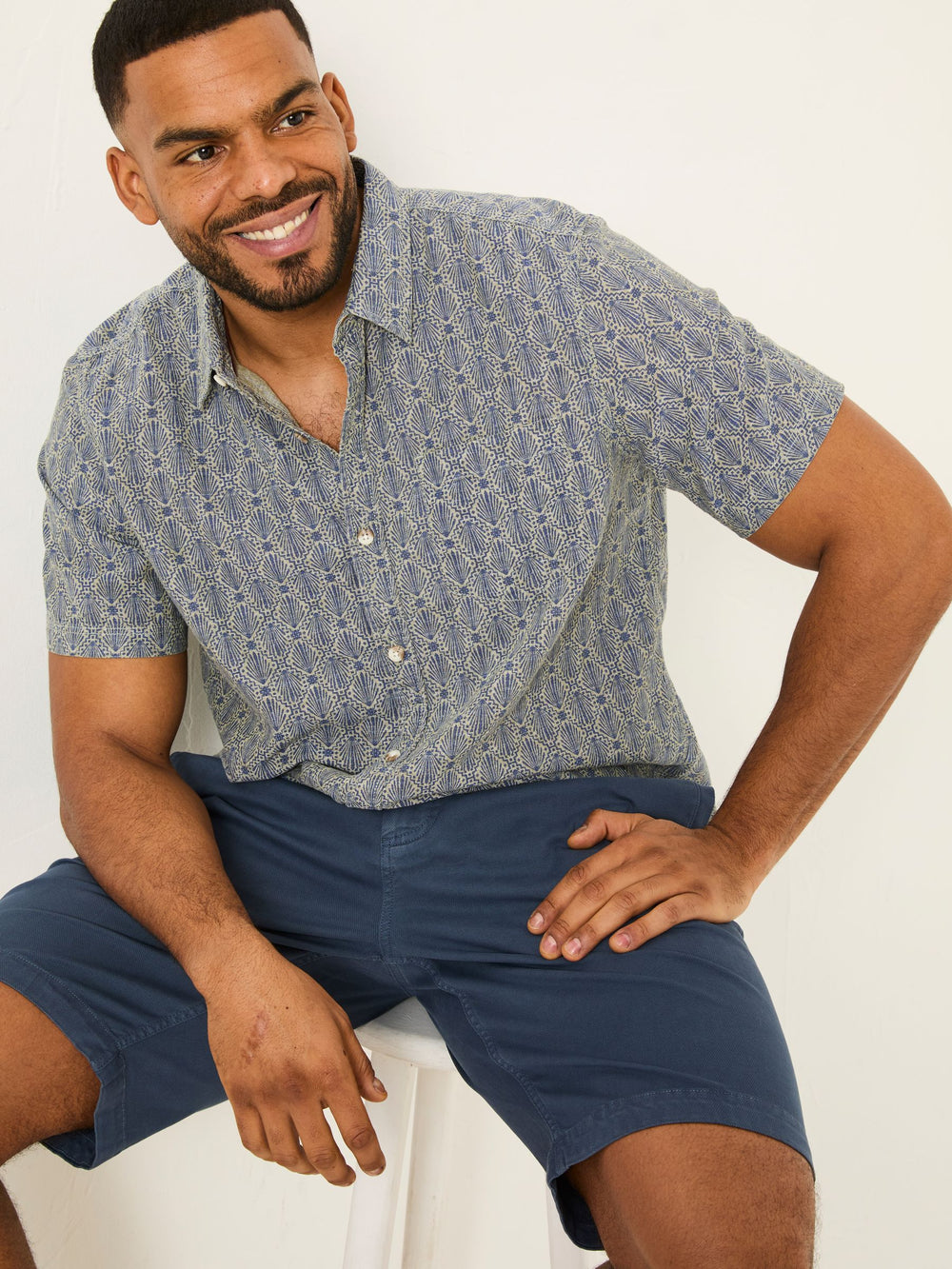 Navy Stow Garment Dye Shorts