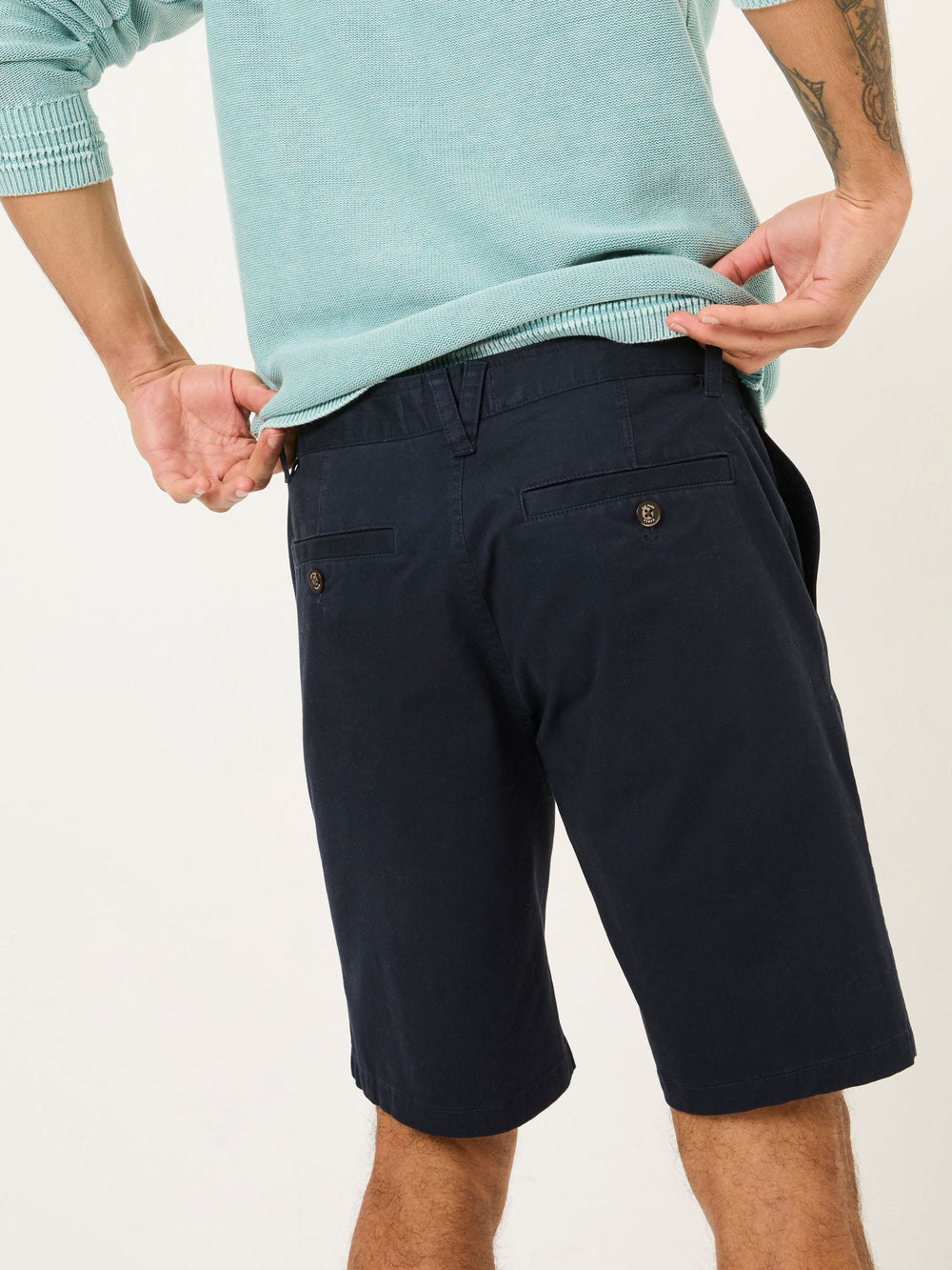 Mawes Navy Chino Shorts