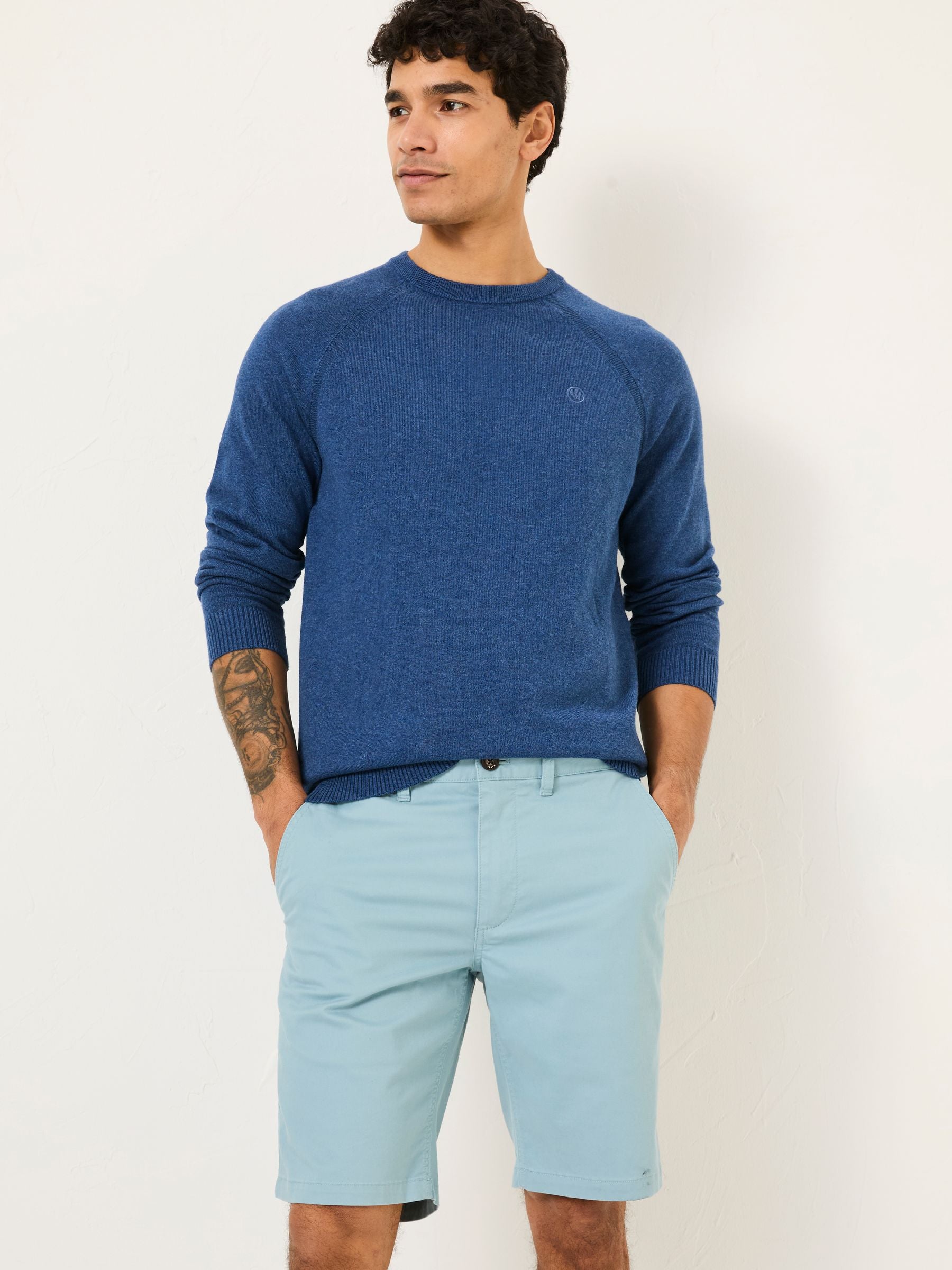 Mawes Light Blue Chino Shorts