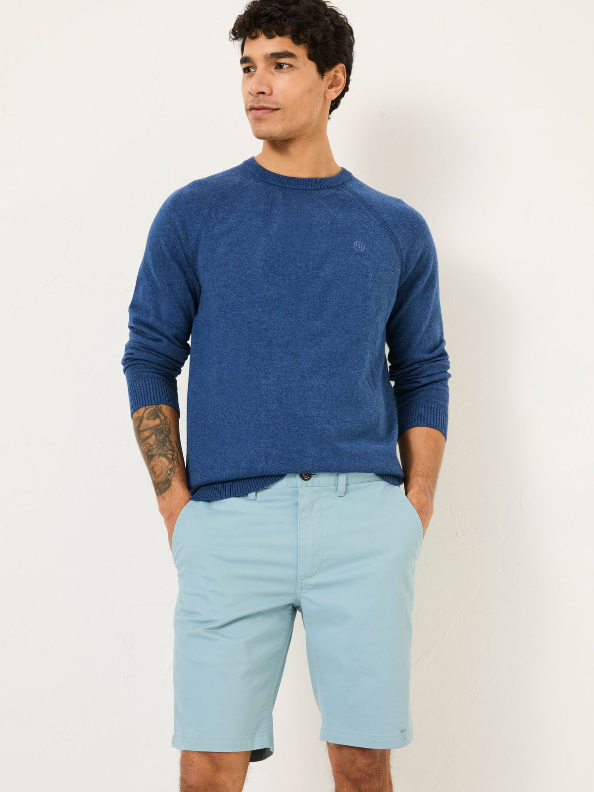 Mawes Light Blue Chino Shorts