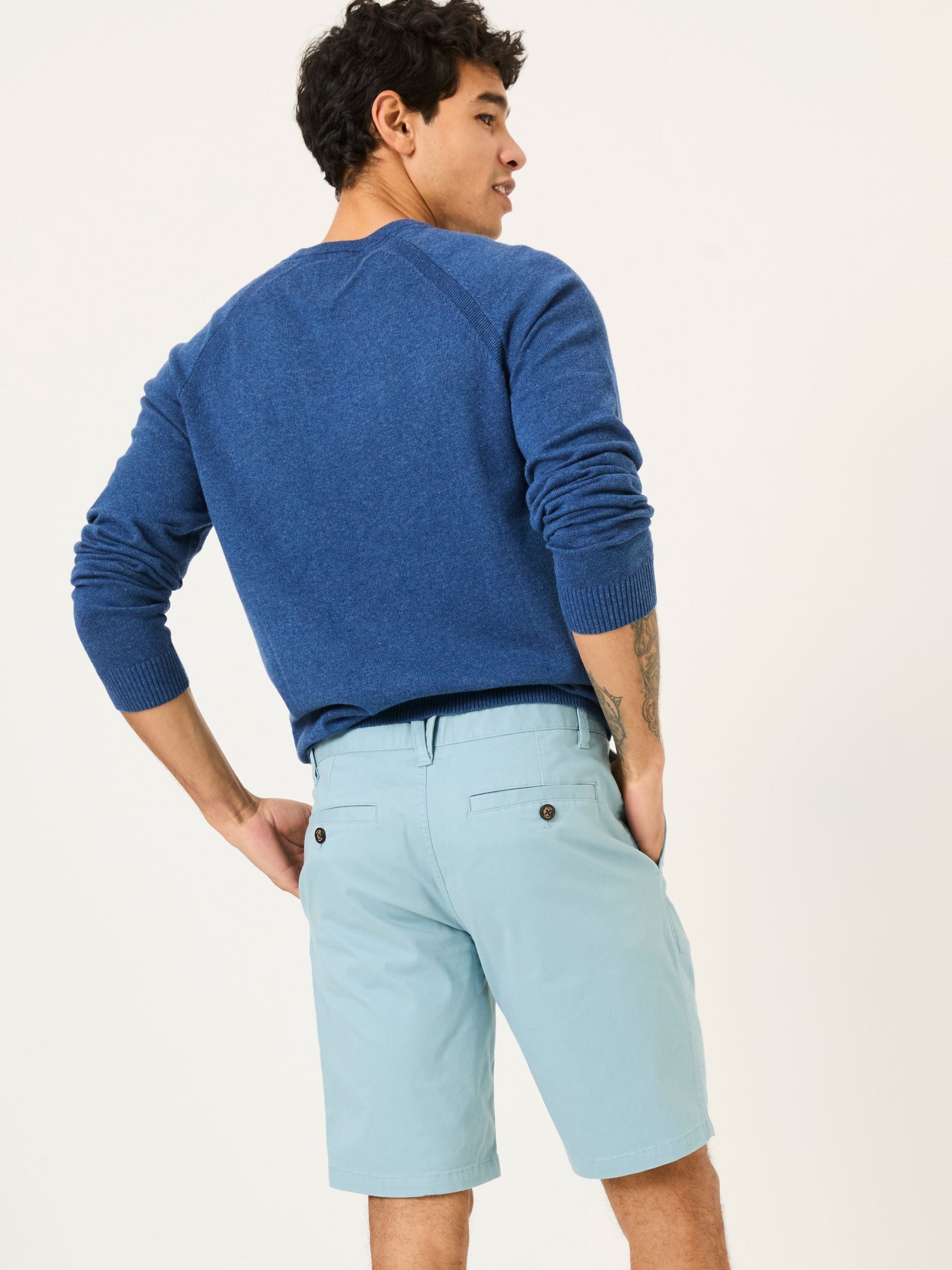 Mawes Light Blue Chino Shorts