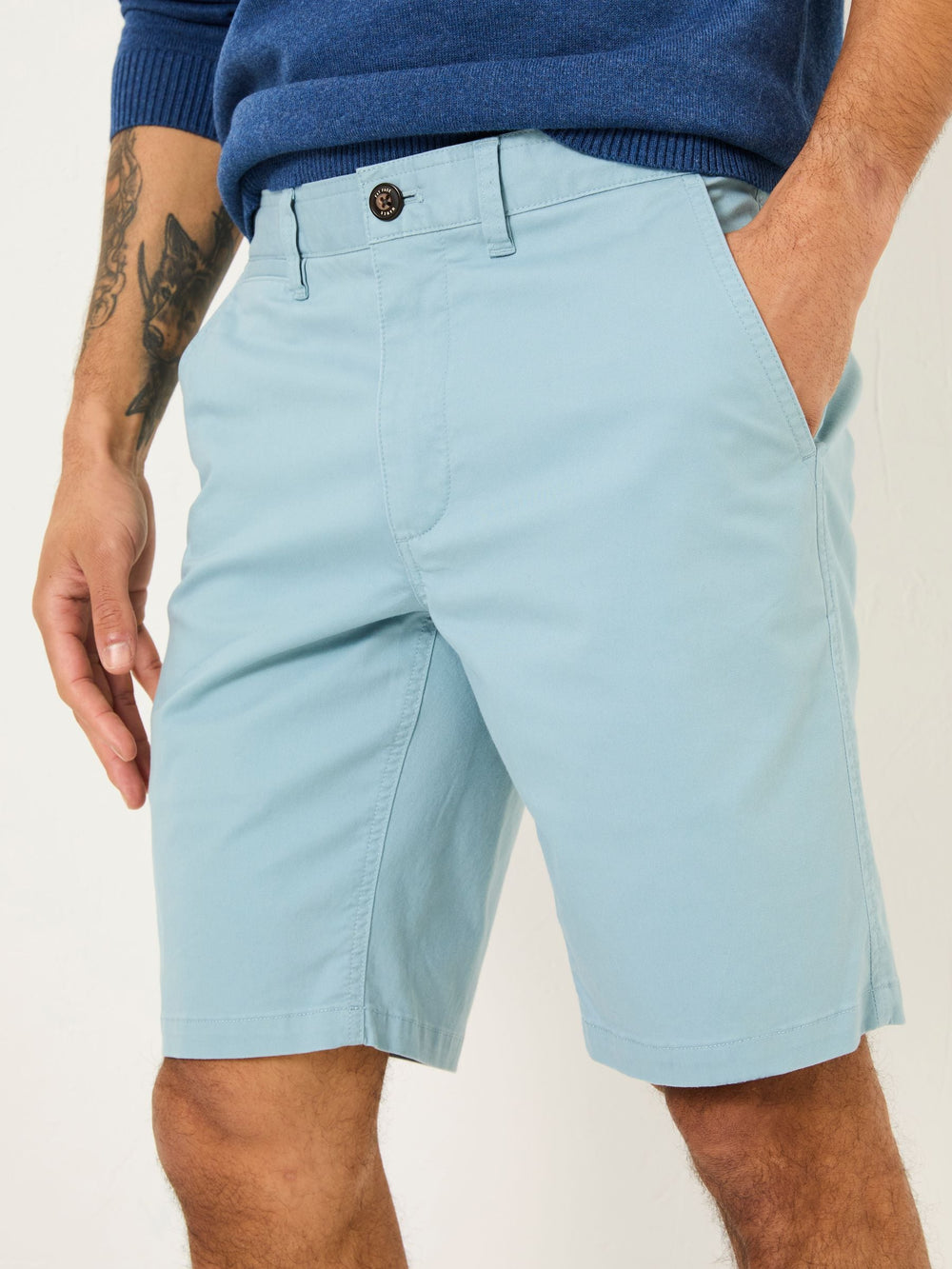 Mawes Light Blue Chino Shorts