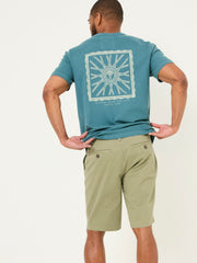 Mawes Khaki Green Chino Shorts