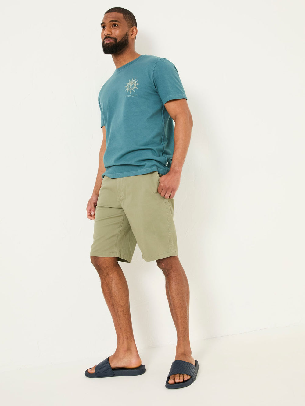 Mawes Khaki Green Chino Shorts