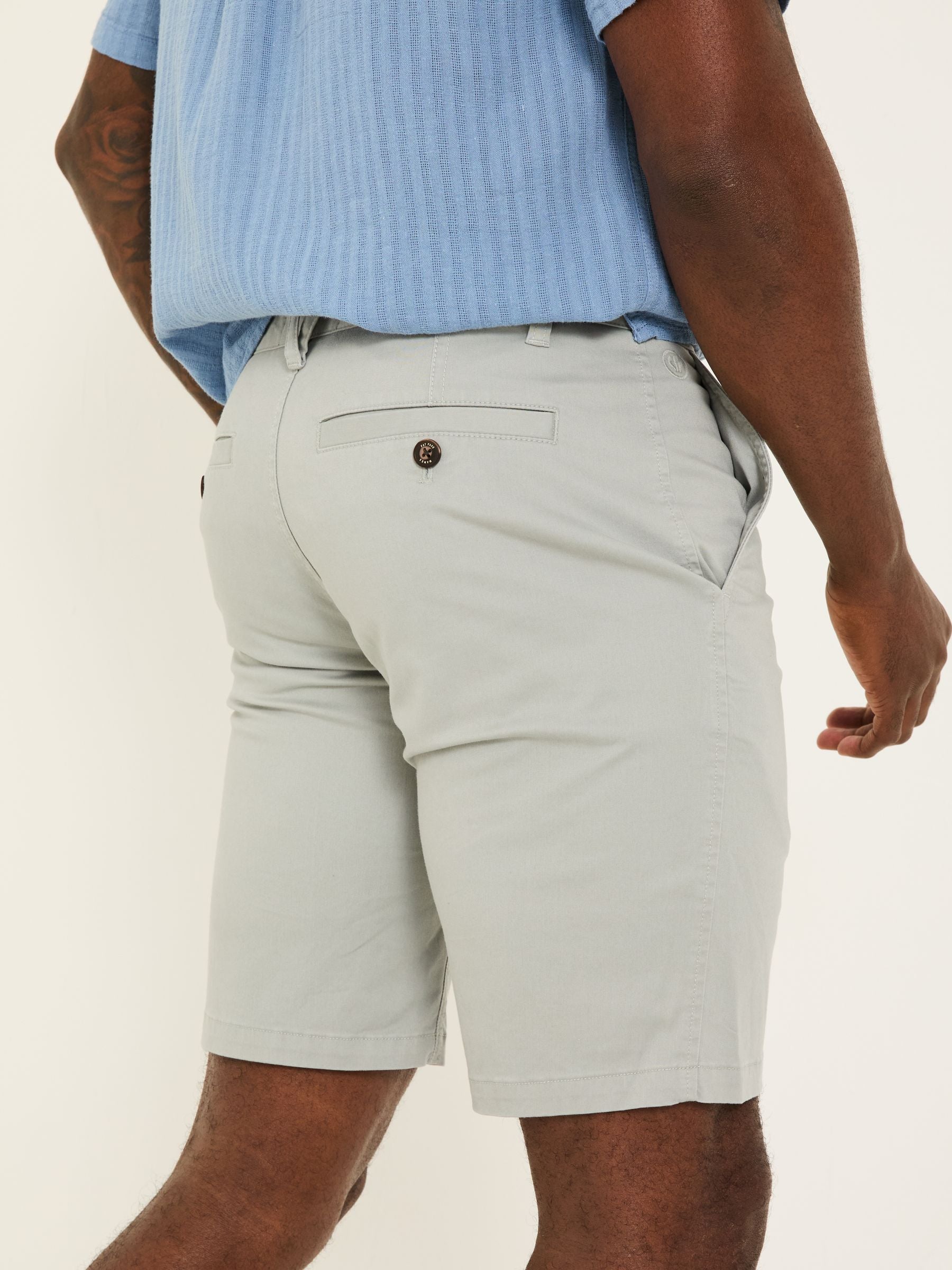 Mawes Light Grey Chino Shorts