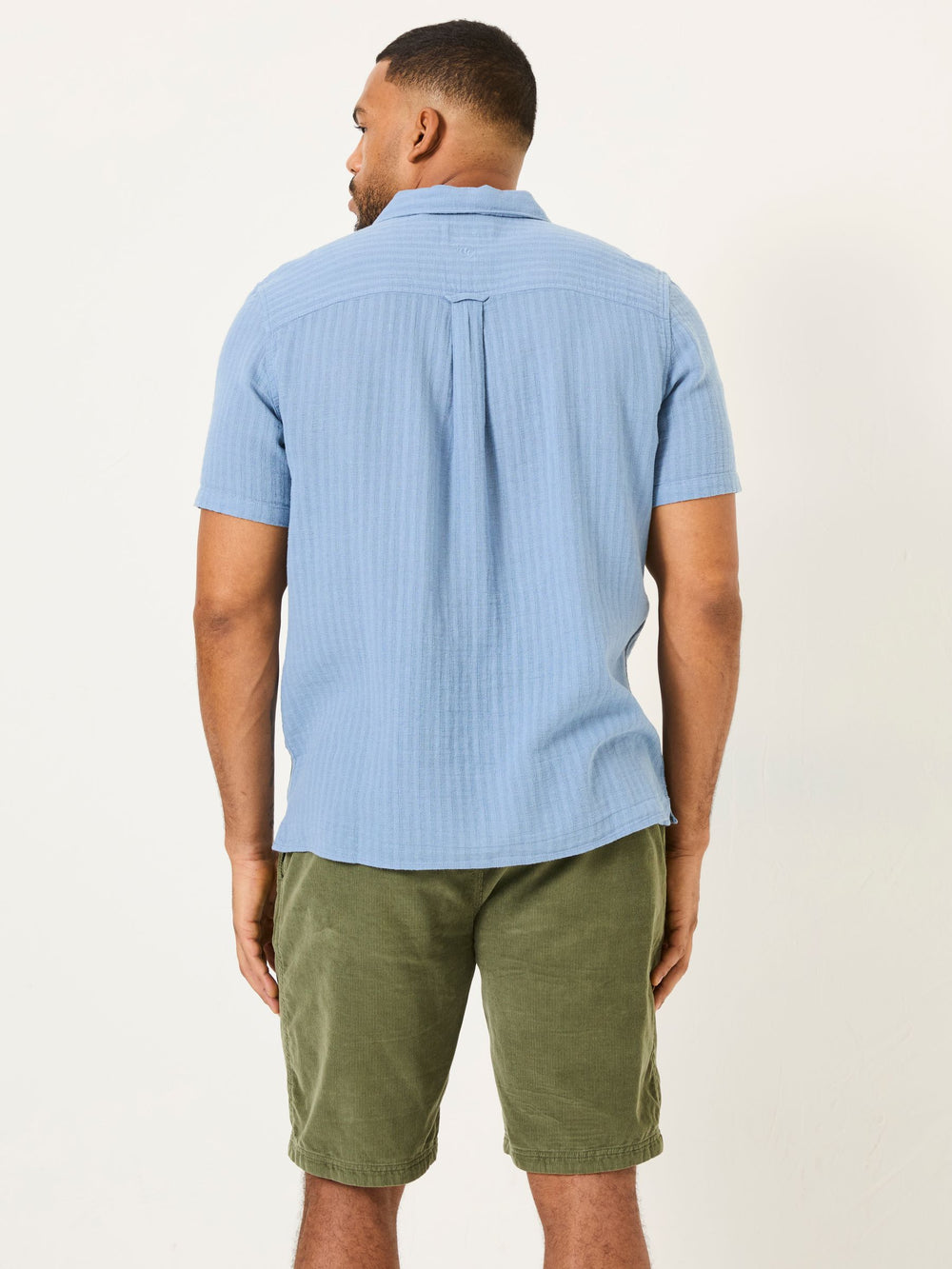 Seaton Khaki Green Pull On Cord Shorts