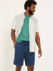 Seaton Navy Blue Pull On Shorts