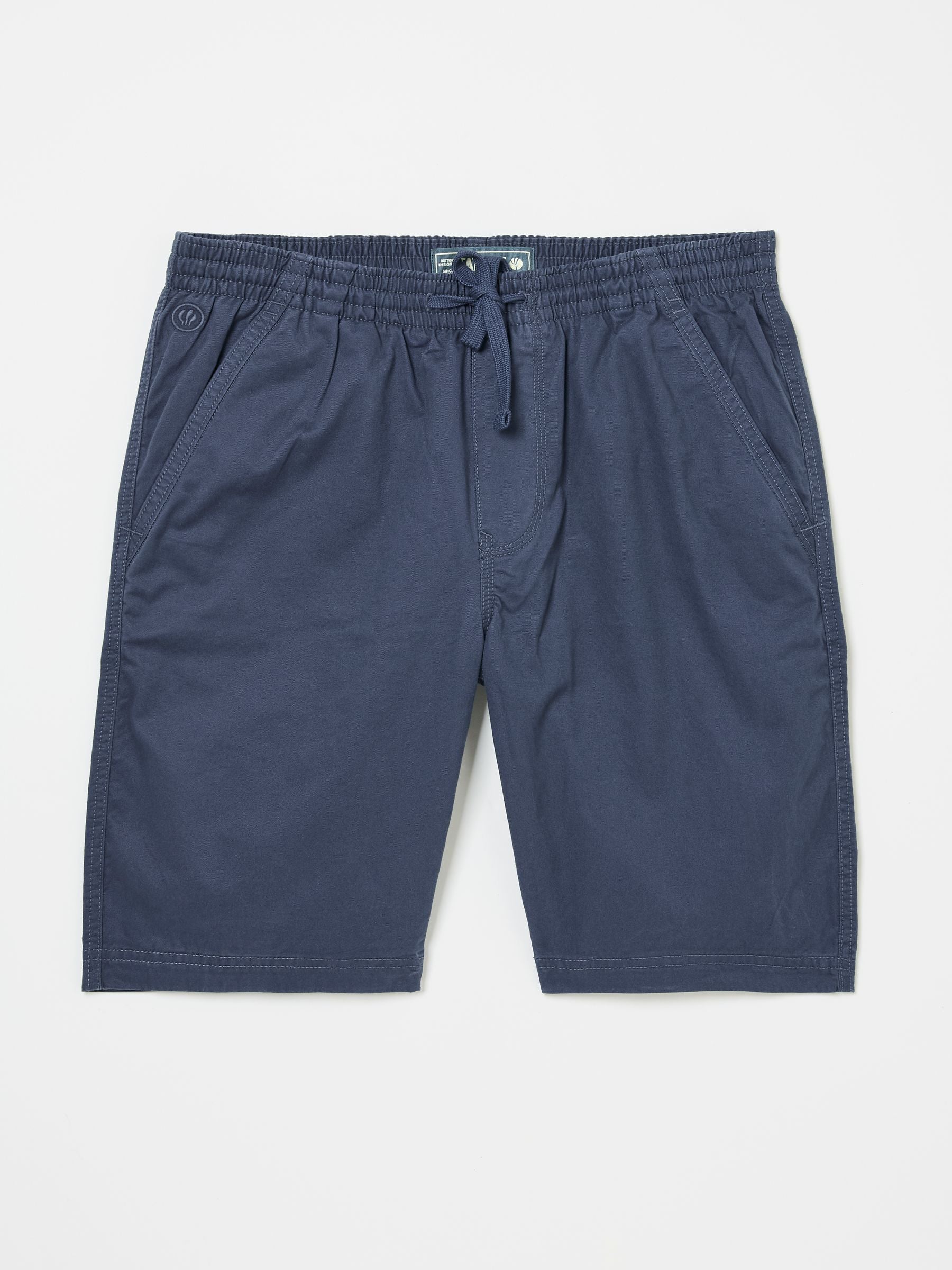 Seaton Navy Blue Pull On Shorts