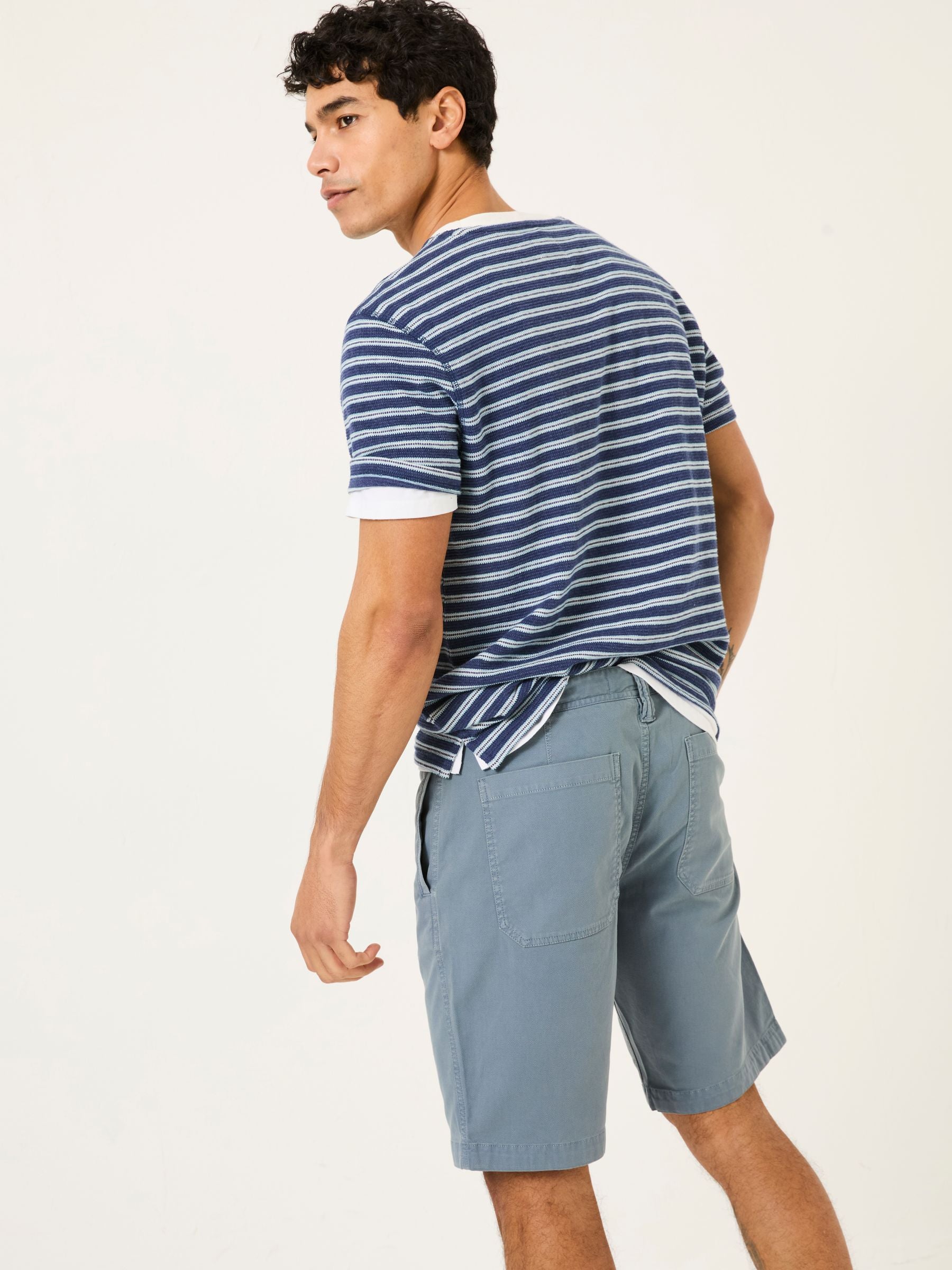 Light Blue Stow Garment Dye Shorts