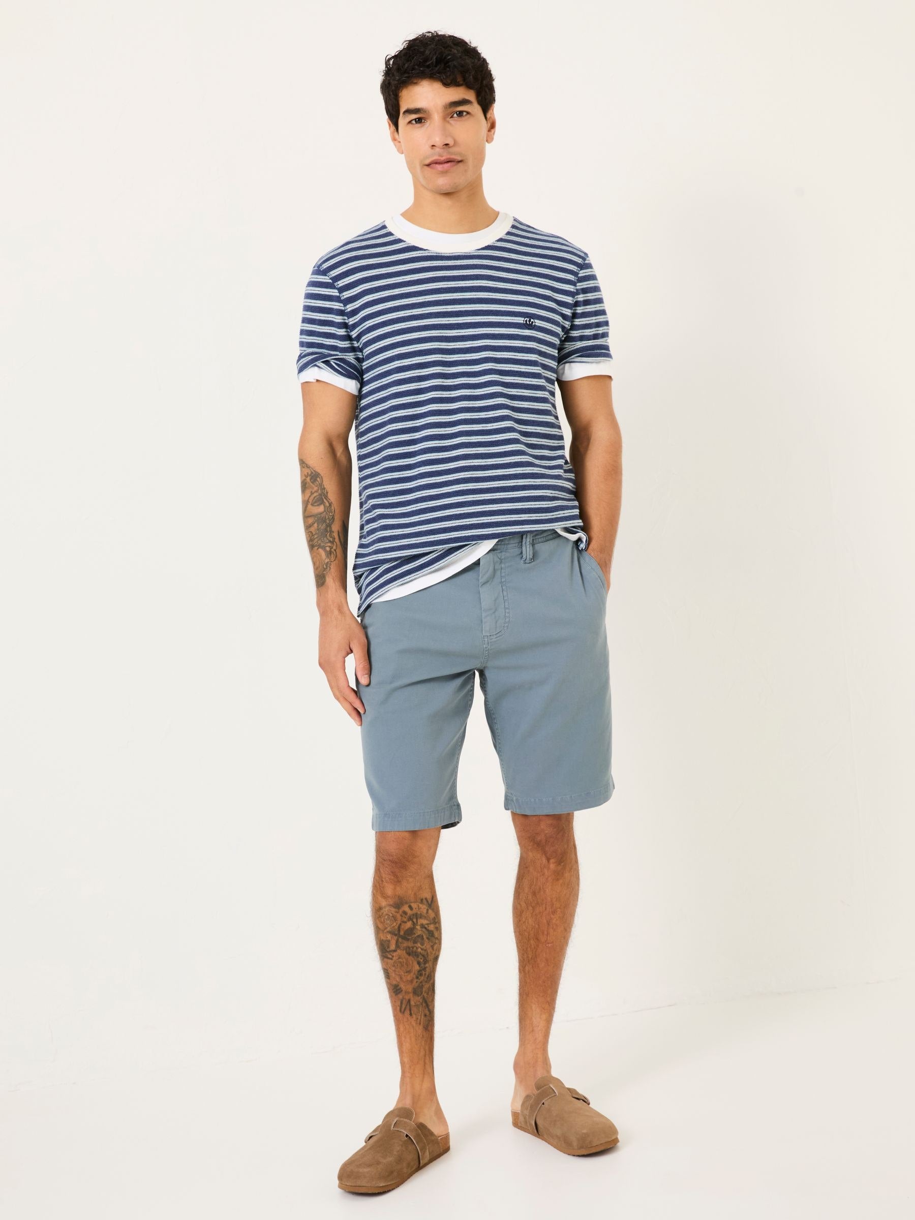 Light Blue Stow Garment Dye Shorts