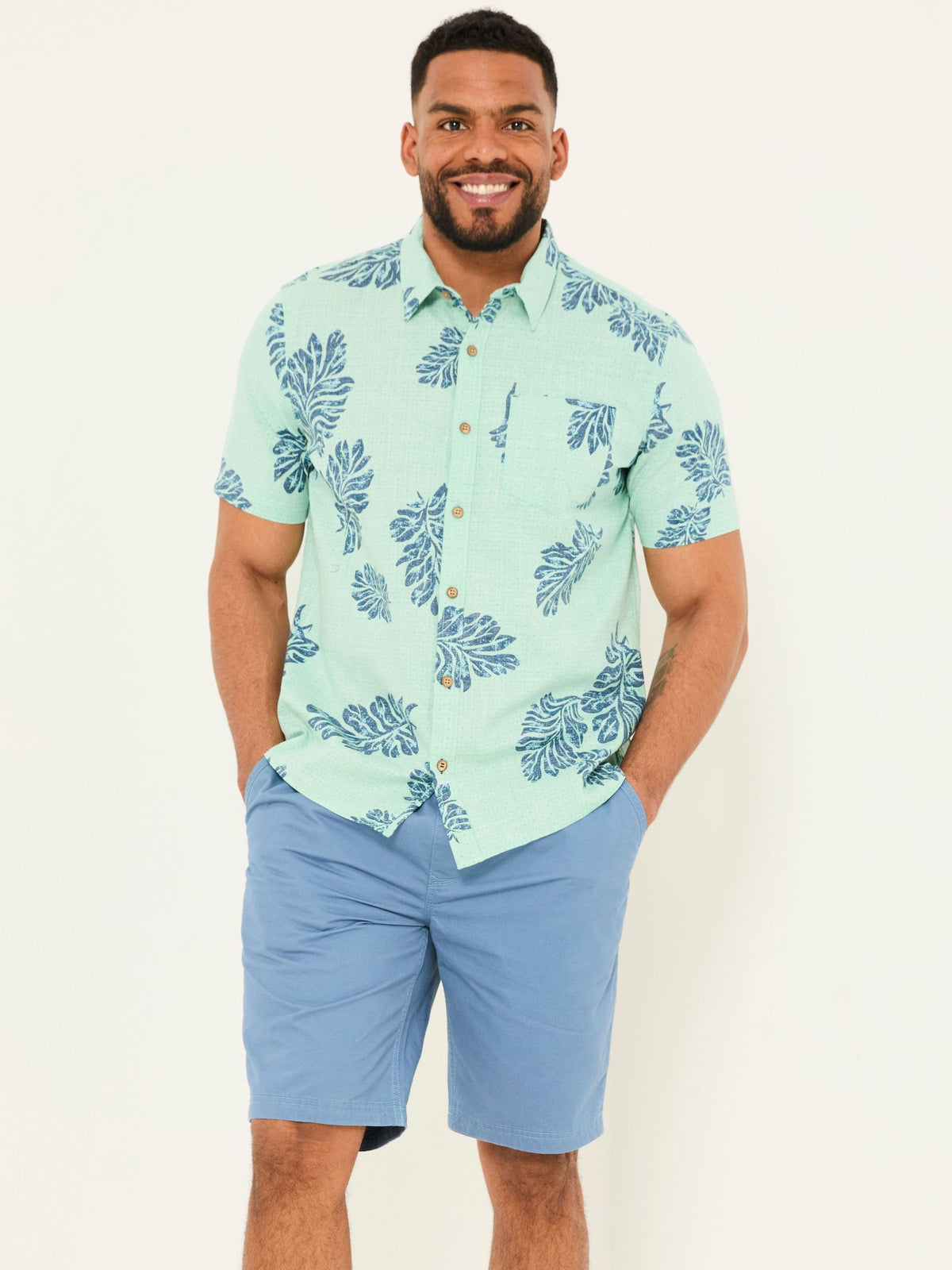 Seaton Blue Pull On Shorts