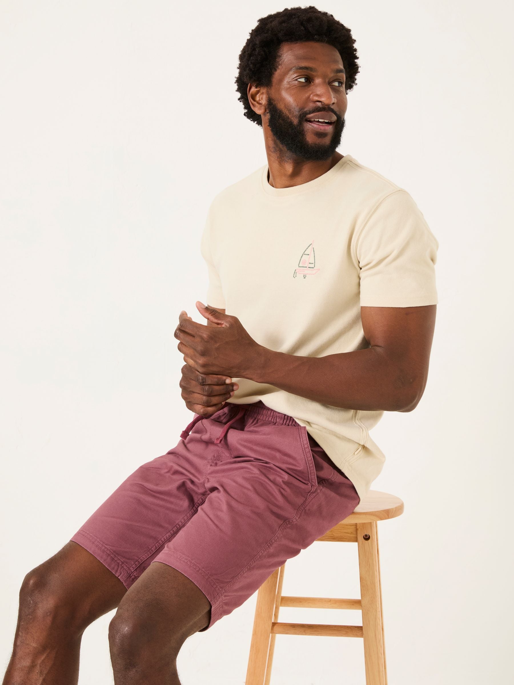 Seaton Plum Purple Pull On Shorts