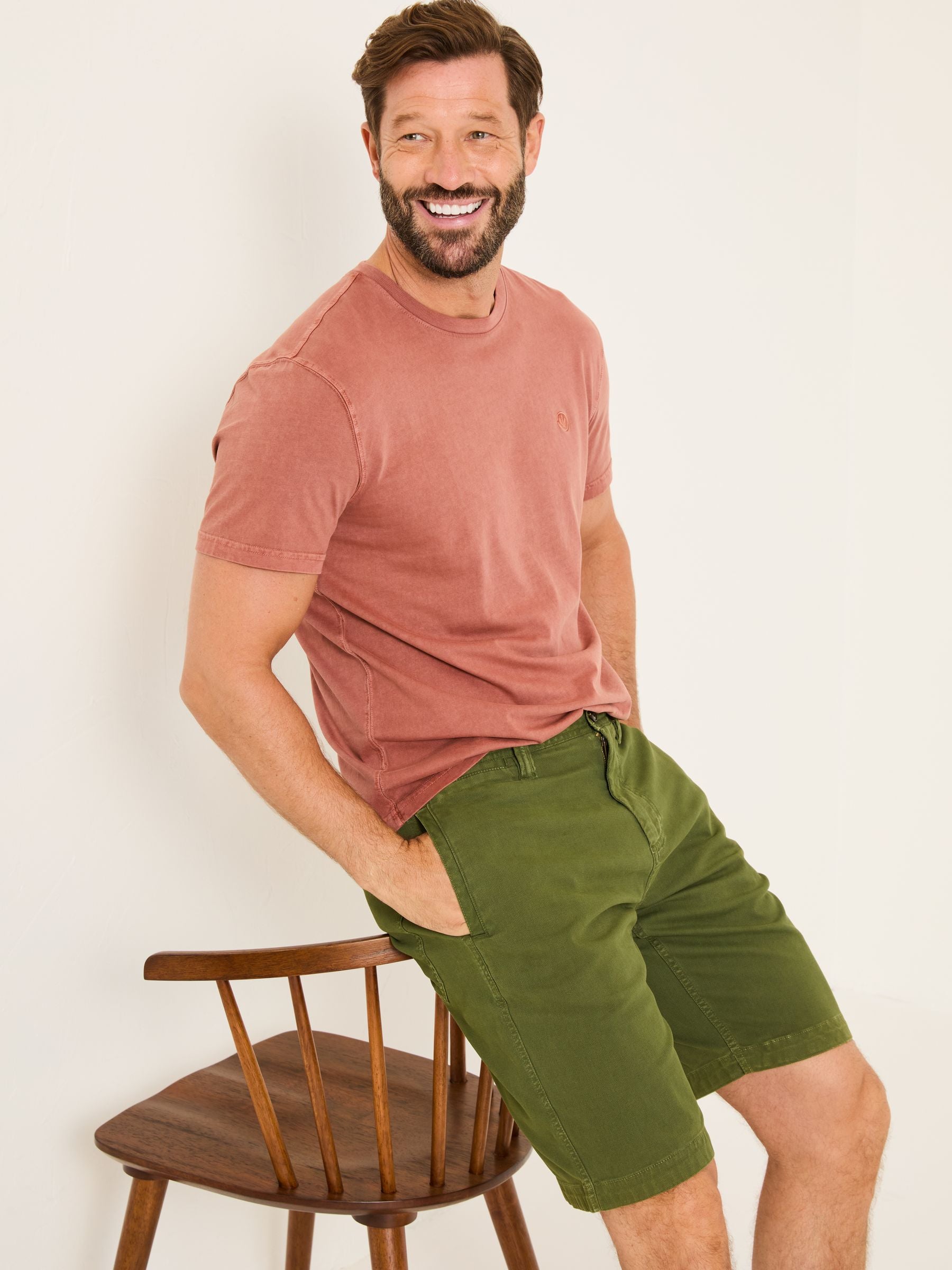Green Stow Garment Dye Shorts
