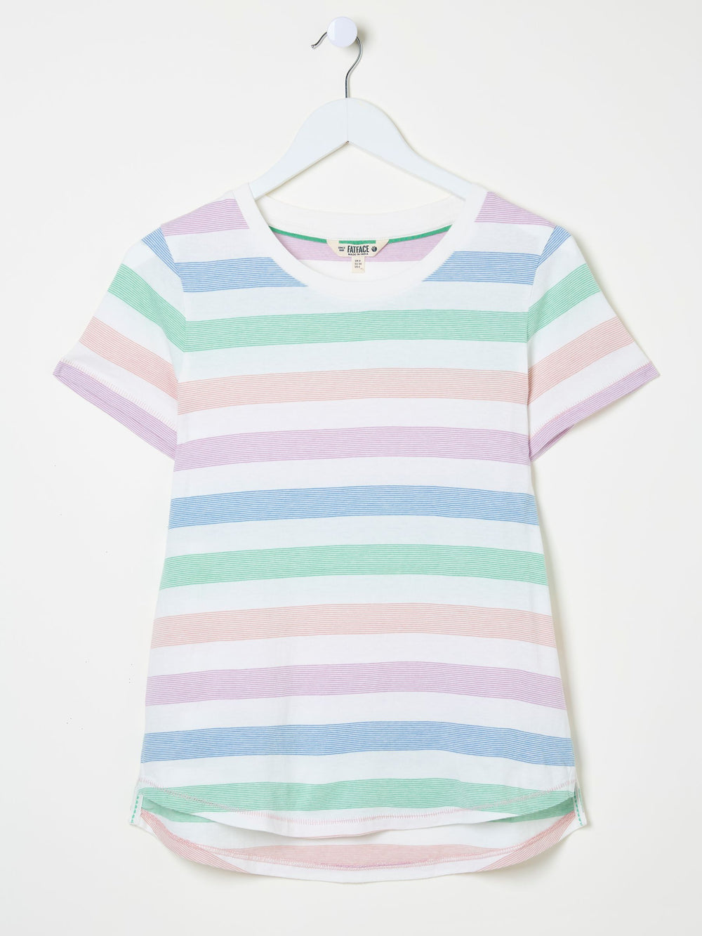 Natalie Natural Short Sleeve Stripe T Shirt