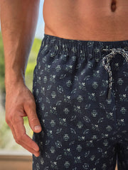 Trevose Blue Geo Swim Shorts